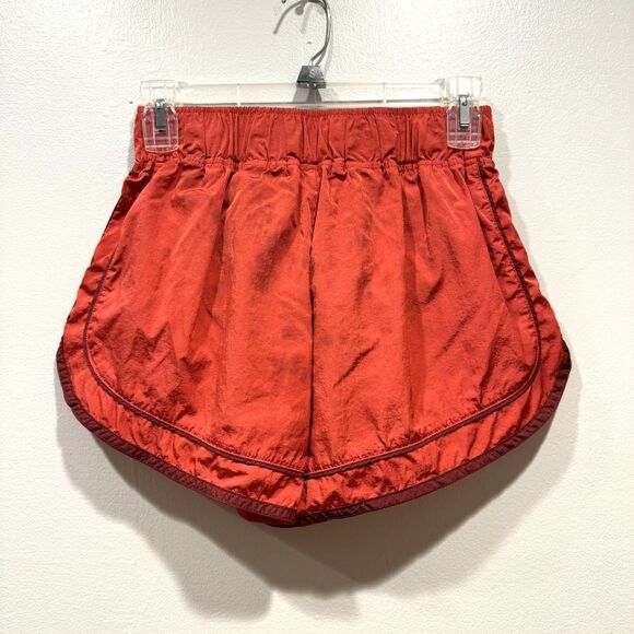 Free People Varsity Blues Shorts Built In Liner Red Running Women sz Small - Picture 9 of 10